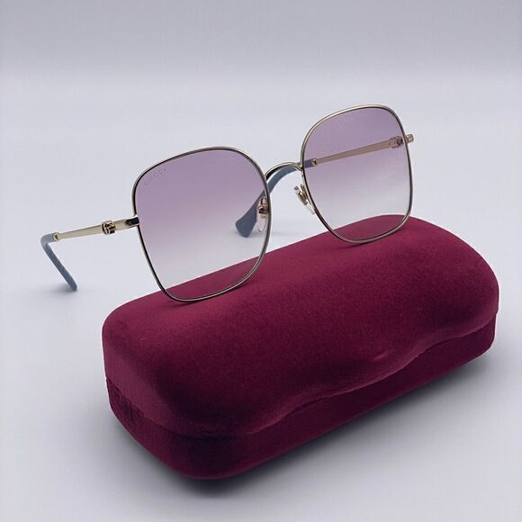 BRAND NEW GUCCI GG1143S 003 Gold/Violet Women Sunglasses main image 4